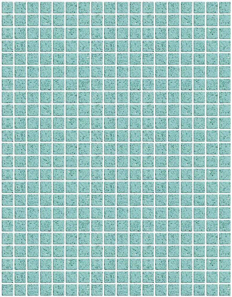 Papel de Parede Adesivo Pastilhas Turquesas