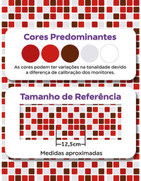 Papel de Parede Pastilhas Vermelhas