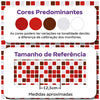 Papel de Parede Pastilhas Vermelhas