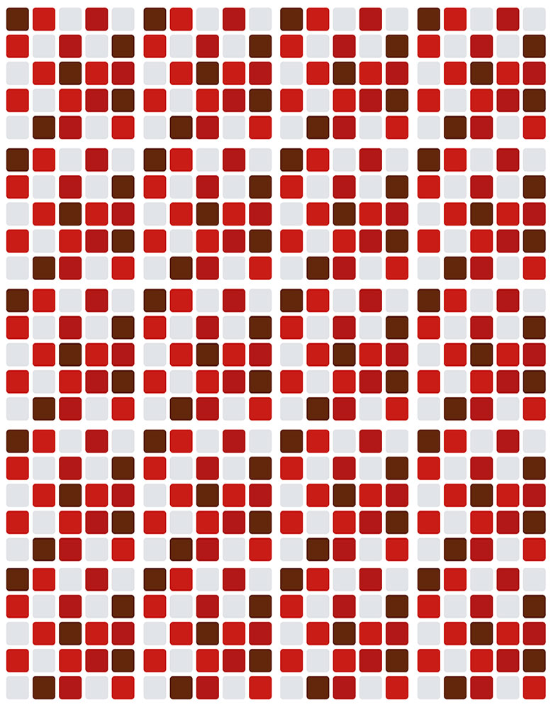 Papel de Parede Pastilhas Vermelhas