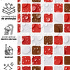 Papel de Parede Pastilhas Vermelhas