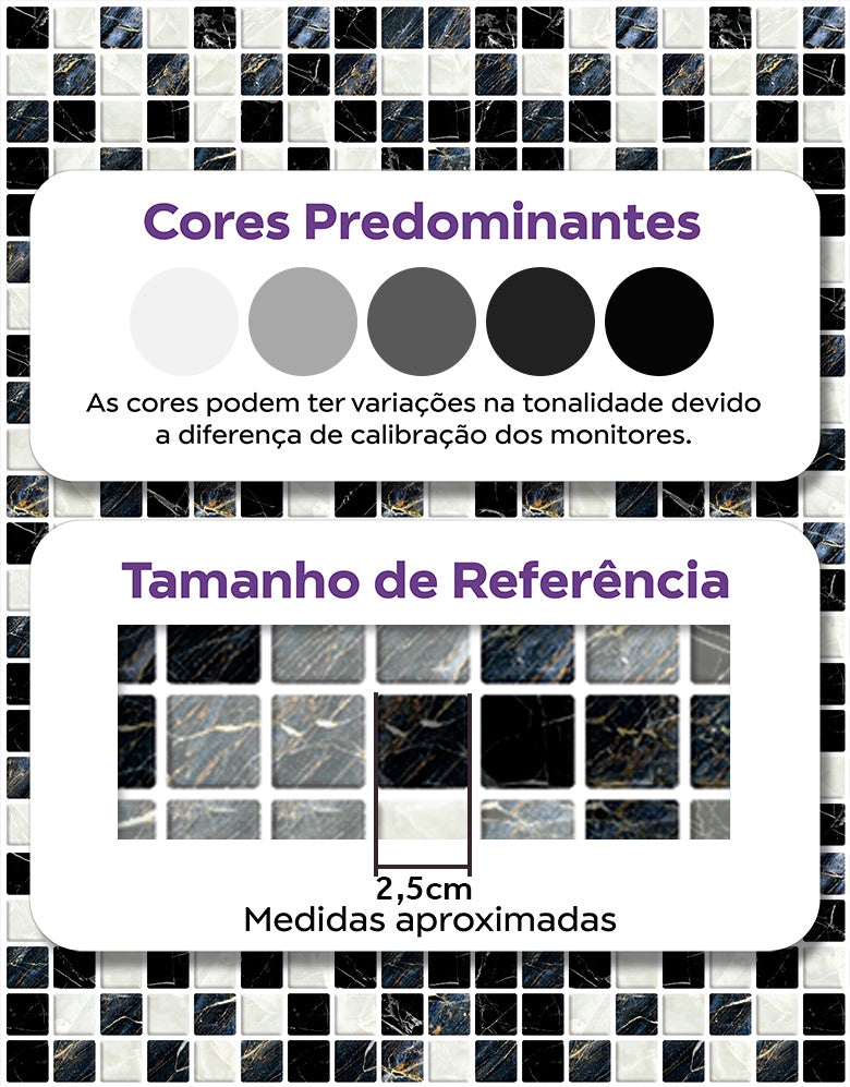 Papel de Parede Adesivo Pastilhas Vulcan