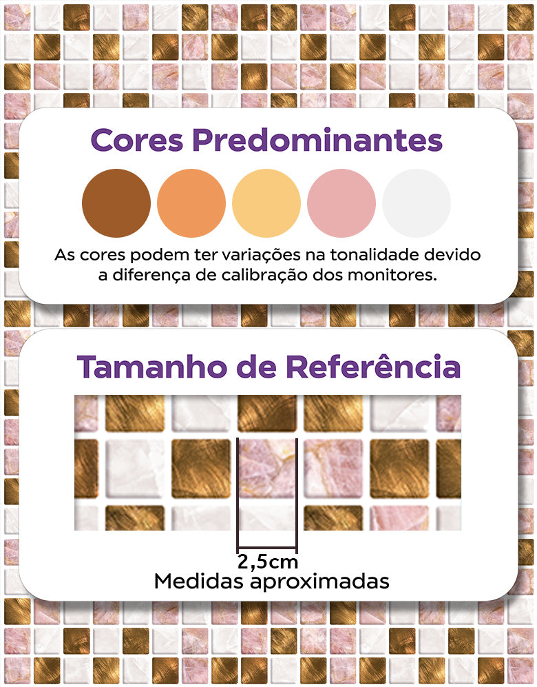 Papel de Parede Adesivo Pastilhas Wish