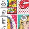 Papel de Parede Adesivo Azulejo Pop Art