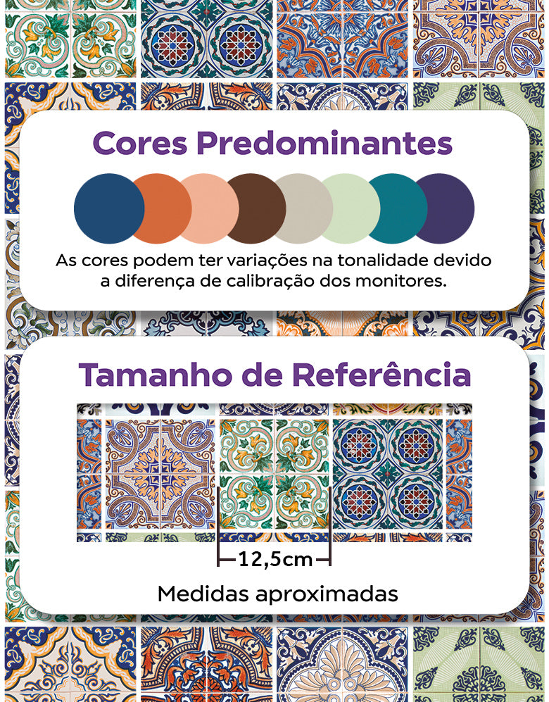 Papel de Parede Adesivo Azulejo Portugal