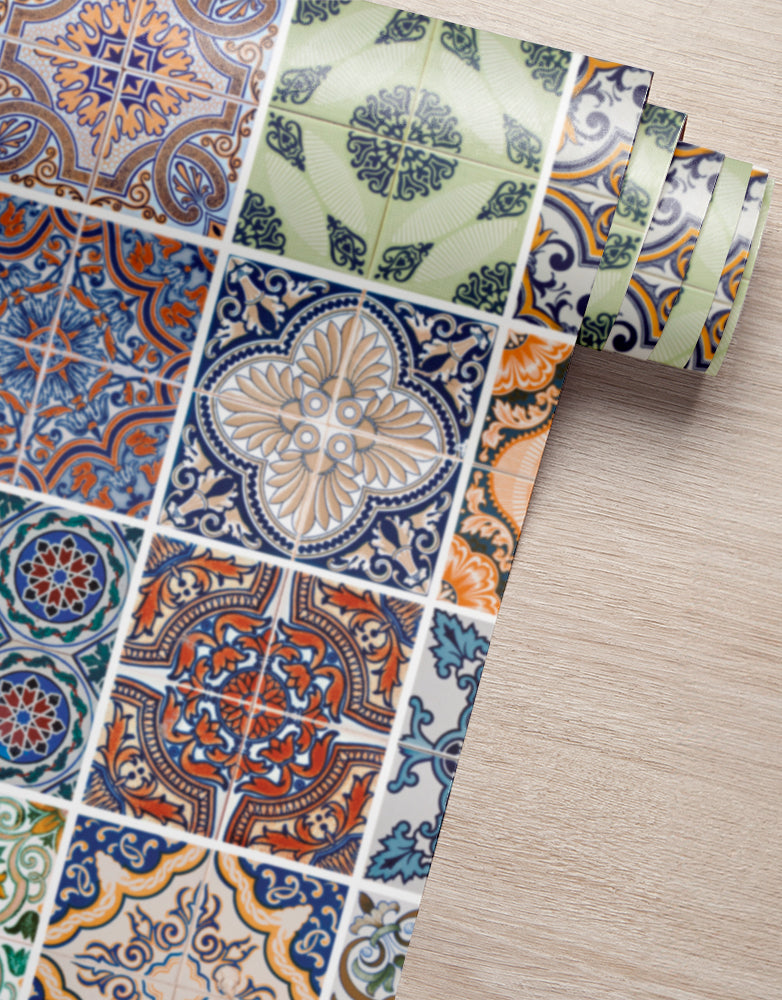 Papel de Parede Adesivo Azulejo Portugal