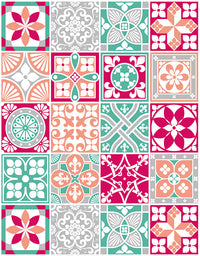 Papel de Parede Adesivo Azulejo Romance