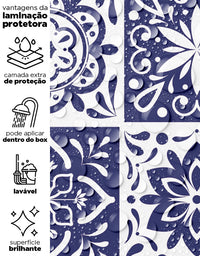 Papel de Parede Adesivo Azulejo Royal