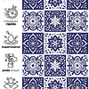 Papel de Parede Adesivo Azulejo Royal