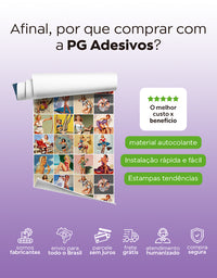 Papel de Parede Adesivo Azulejo Vintage