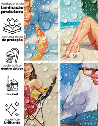 Papel de Parede Adesivo Azulejo Vintage