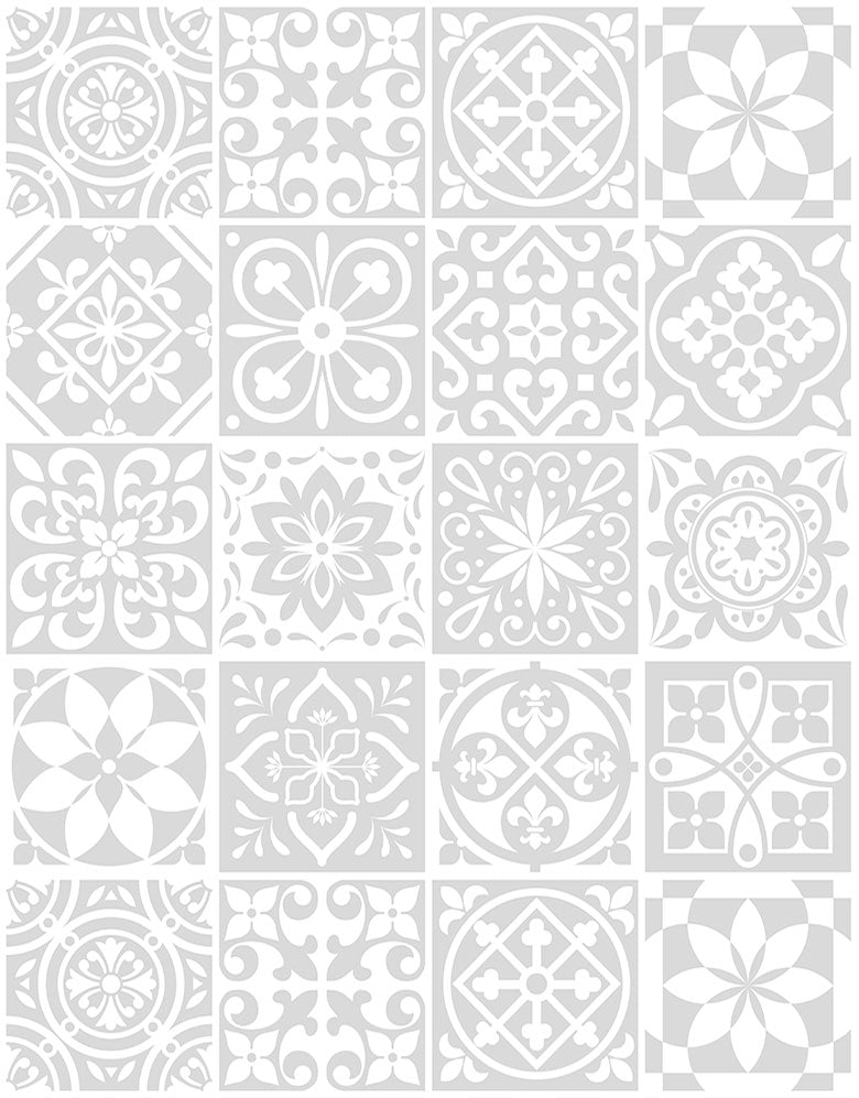 Papel de Parede Adesivo Azulejo Smoke