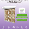 Papel de Parede Adesivo Pastilhas Marrom