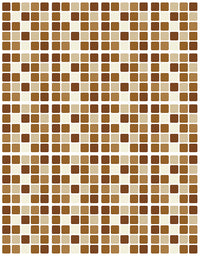 Papel de Parede Adesivo Pastilhas Marrom
