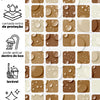Papel de Parede Adesivo Pastilhas Marrom