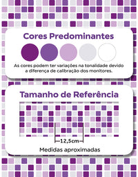 Papel de Parede Adesivo Pastilhas Roxas