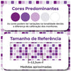 Papel de Parede Adesivo Pastilhas Roxas