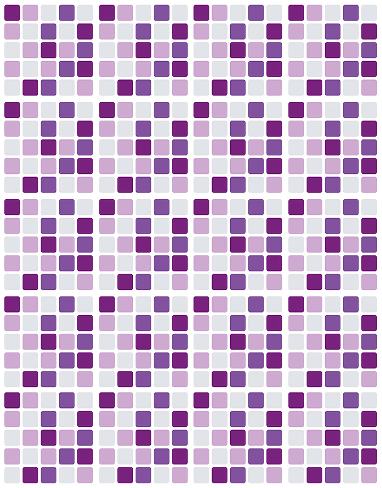 Papel de Parede Adesivo Pastilhas Roxas