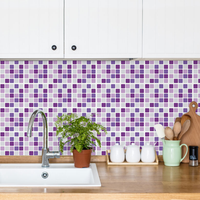 Papel de Parede Adesivo Pastilhas Roxas