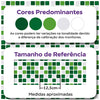 Papel de Parede Adesivo Pastilhas Verdes