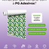 Papel de Parede Adesivo Pastilhas Verdes