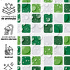Papel de Parede Adesivo Pastilhas Verdes