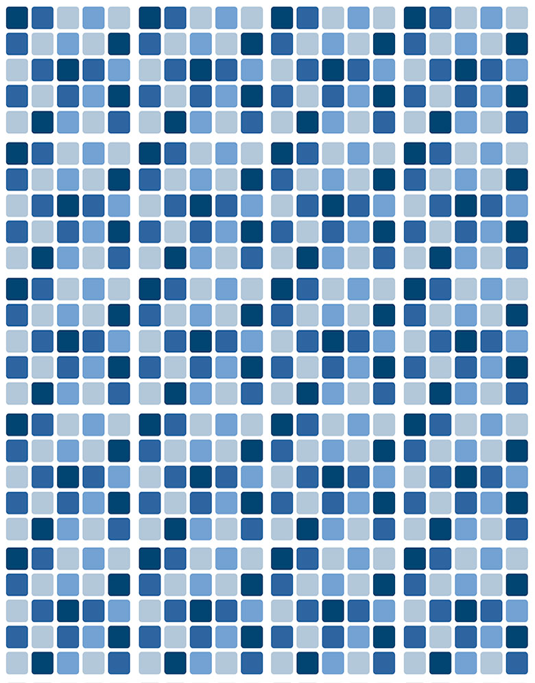 Papel de Parede Adesivo Pastilhas Azuis