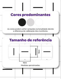 Papel de Parede Adesivo Azulejo Traço Preto