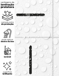 Papel de Parede Adesivo Azulejo Traço Preto