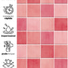 Papel de Parede Adesivo Azulejo Hijau Rosa