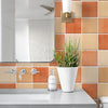 Papel de Parede Adesivo Azulejo Hijau Laranja
