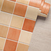 Papel de Parede Adesivo Azulejo Hijau Laranja