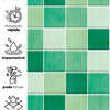 Papel de Parede Adesivo Azulejo Hijau Verde