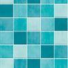 Papel de Parede Adesivo Azulejo Hijau Azul