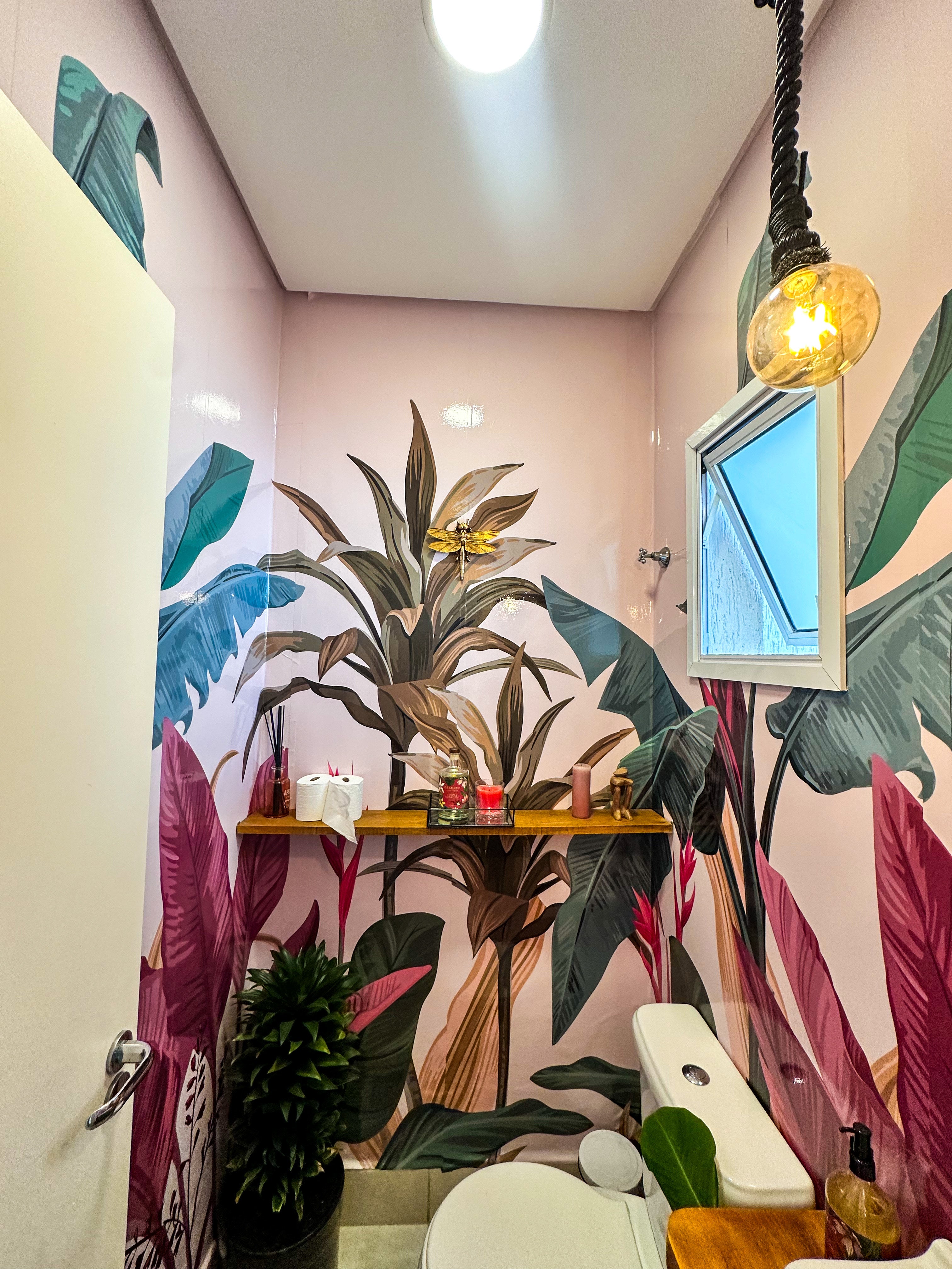 Painel de Parede Adesivo Folhagens