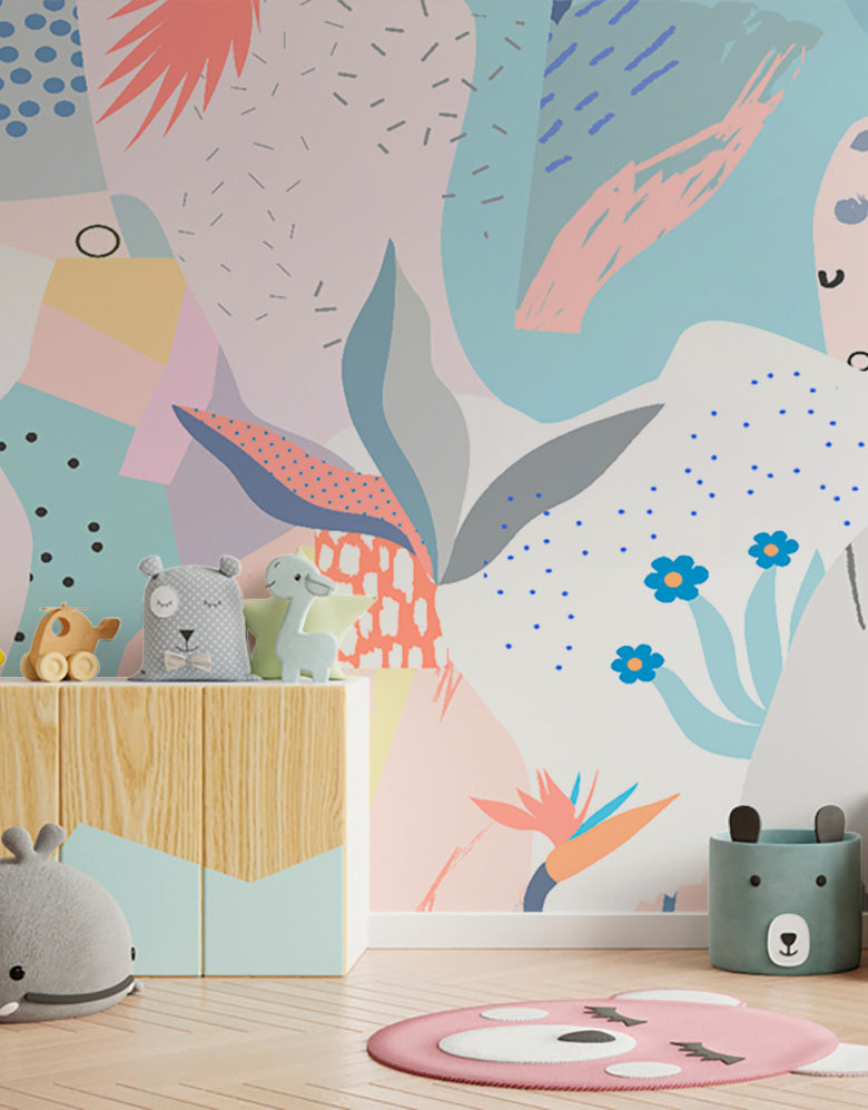 Painel de Parede Adesivo Abstrato Kids
