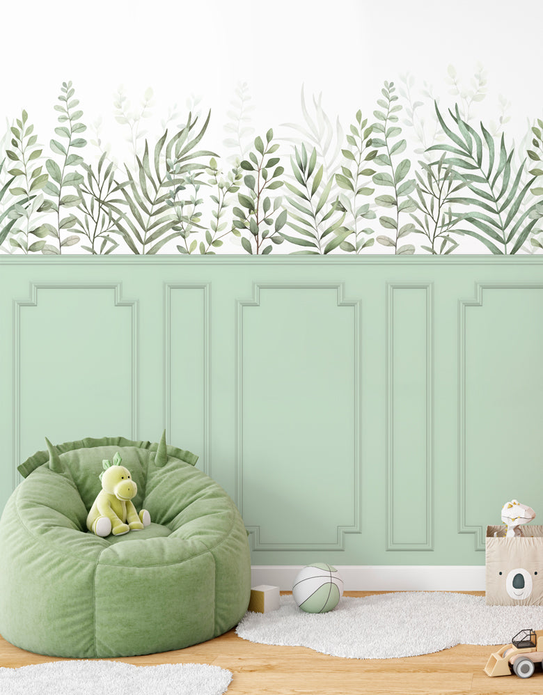 Painel de Parede Adesivo Folhas Boiserie