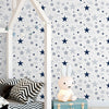 KIT DE 2 ROLOS - 3,00m x 50cm - Papel De Parede Adesivo Estrelas Encantada Azul