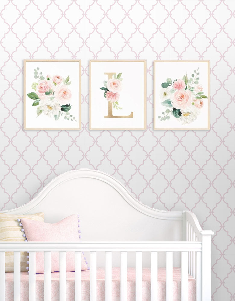 KIT DE 3 ROLOS - 3,00m x 50cm - Papel de Parede Adesivo Aurora Rosa