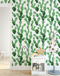 Papel de Parede Adesivo Cactos Aquarela