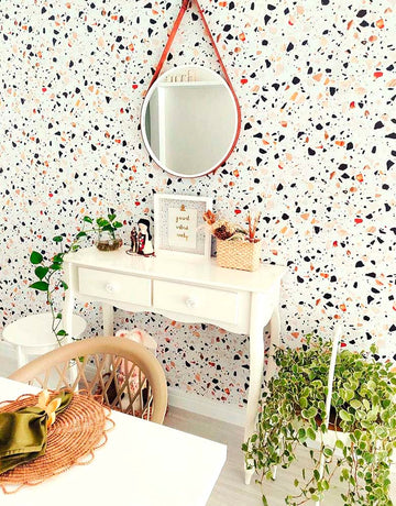 KIT DE 4 ROLOS - 3,00m x 50cm - Papel de Parede Granilite Topázio Imperial