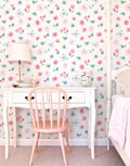 Papel de Parede Romântico Jardim Encantado