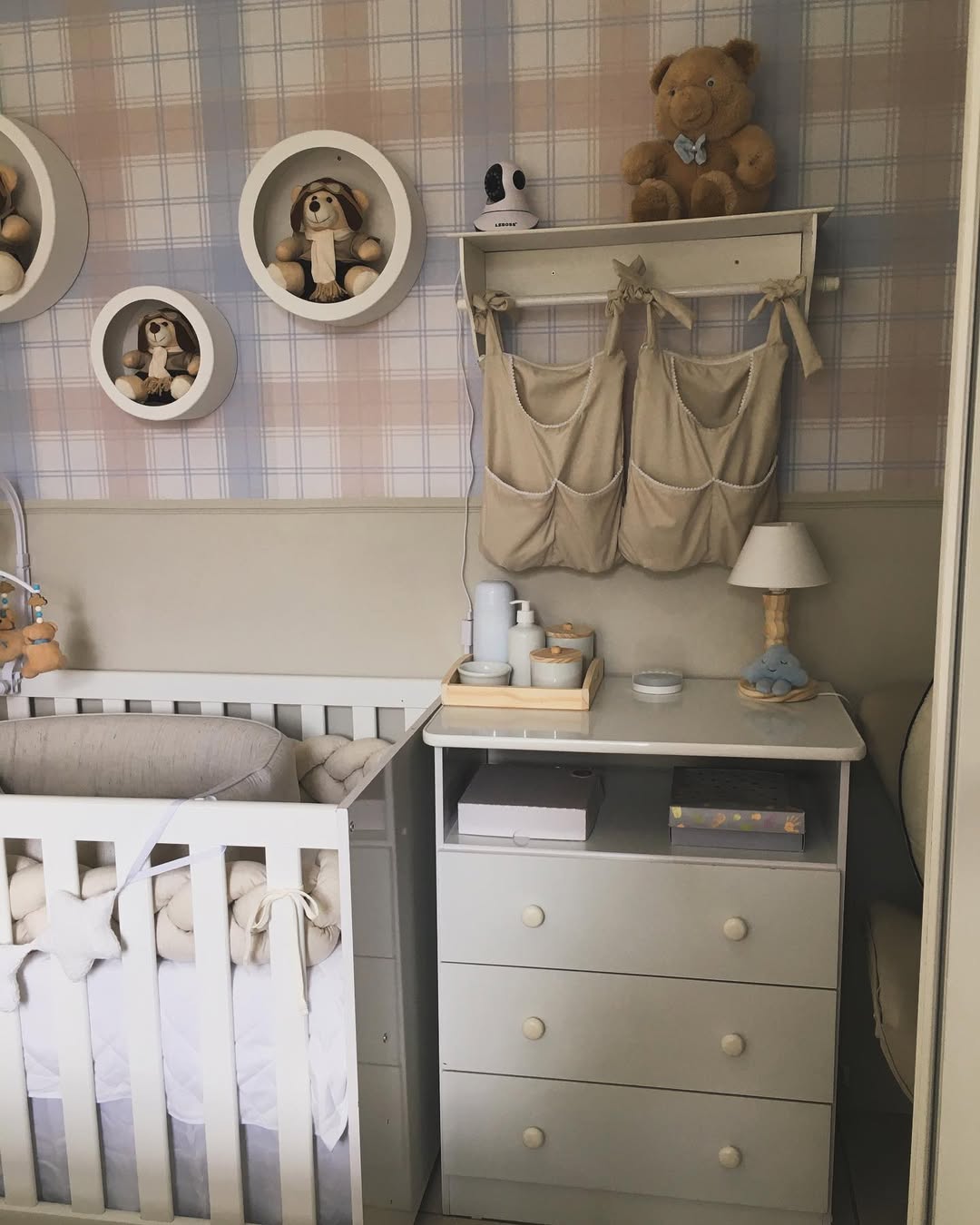 Papel de Parede Adesivo Xadrez Cafuné