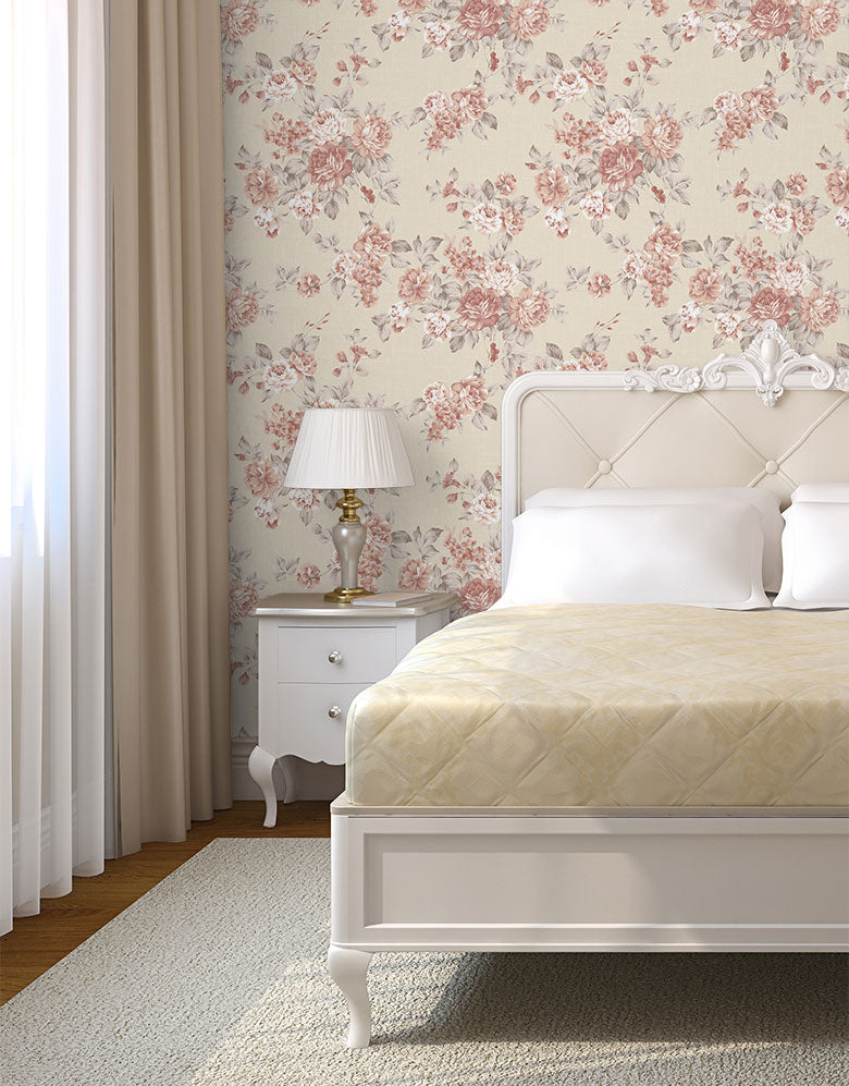 Papel de Parede Adesivo Arranjos de Flores