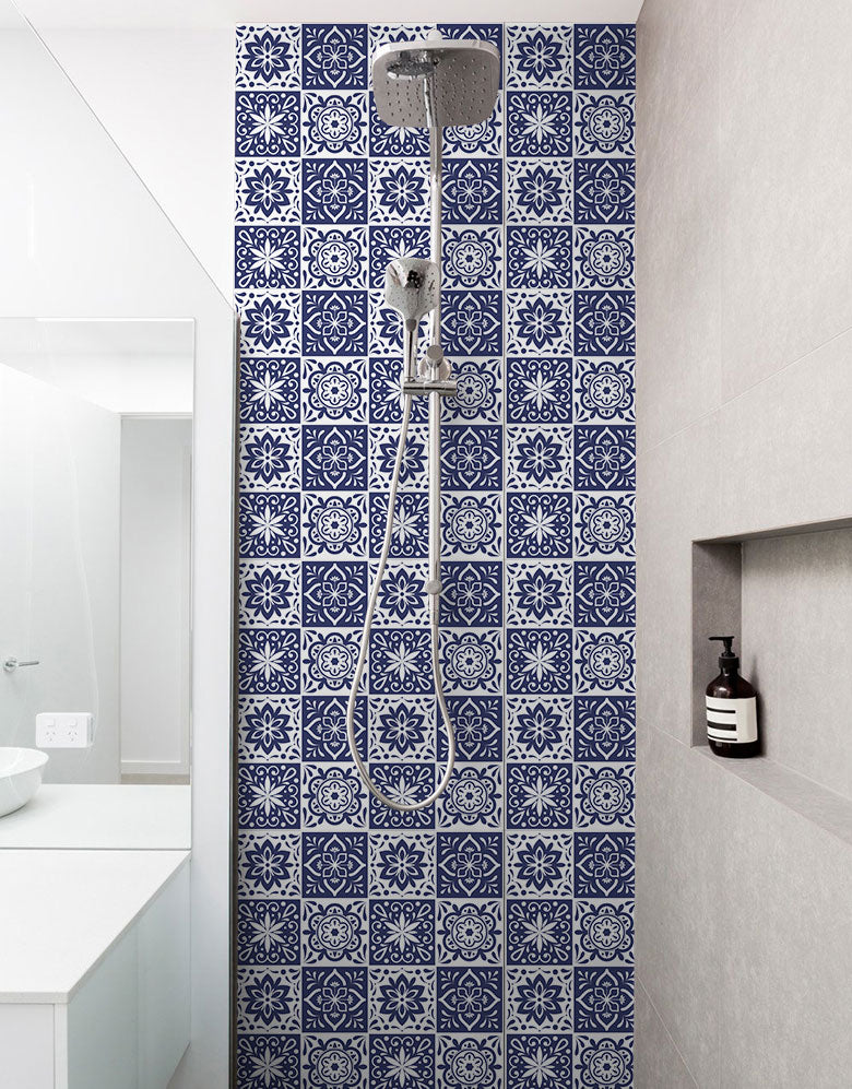 Papel de Parede Adesivo Azulejo Royal