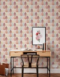 Papel de Parede Adesivo Boho Chic Arco Íris