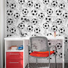 KIT DE 4 ROLOS - 3,00m x 50cm - Papel de Parede Adesivo Bolas de Futebol