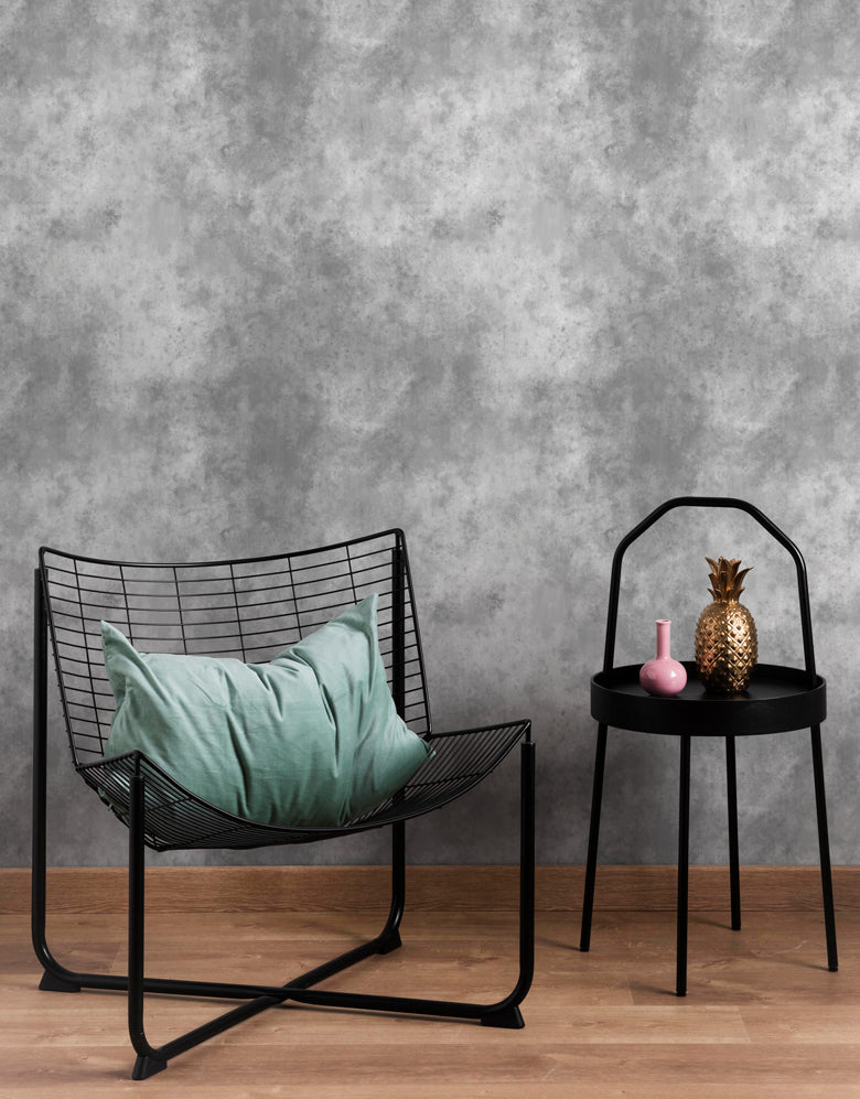 Papel de Parede Adesivo Cimento Queimado Industrial