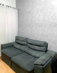 KIT DE 5 ROLOS - 1,50m x 50cm - Papel de Parede Adesivo Cimento Queimado