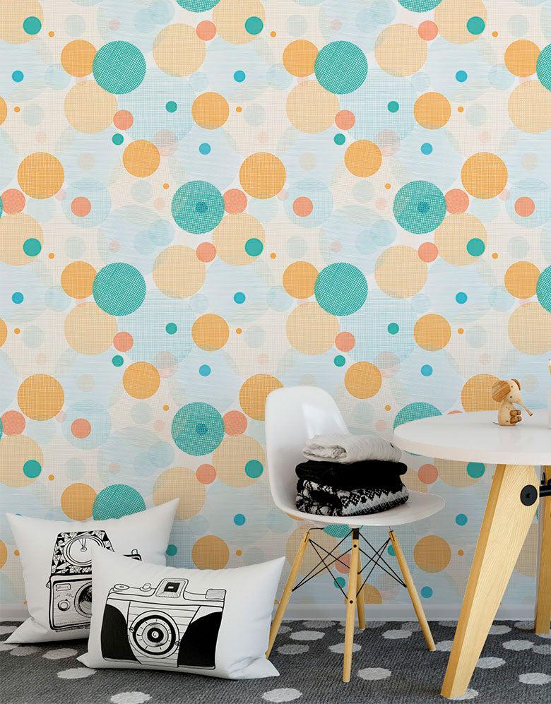 Papel de Parede Adesivo Círculos